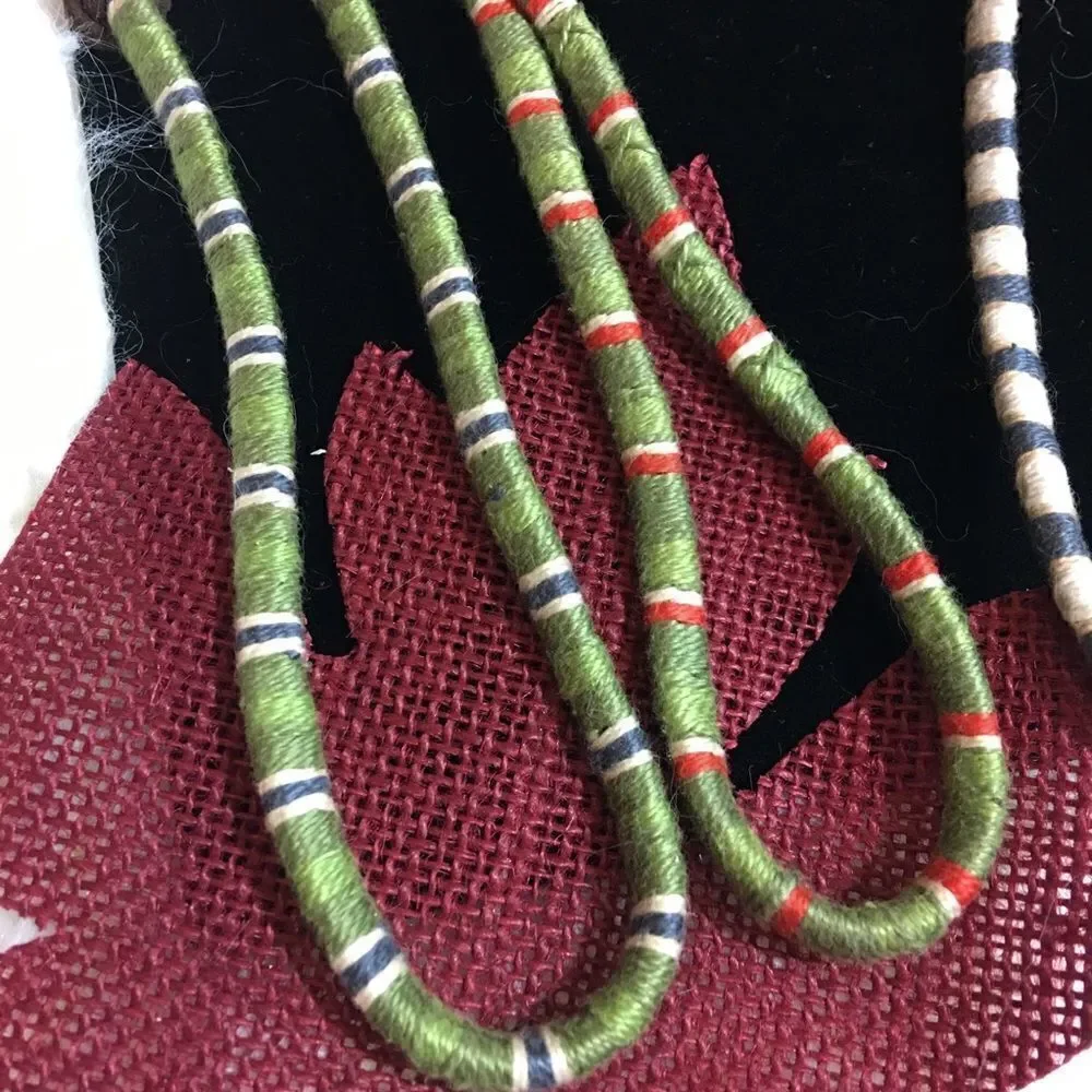 Leather wrapped silk threading beach/yoga chokers